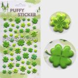 lovely clover puffy stickers