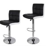 360 Swivel PU Leather Dining Stool